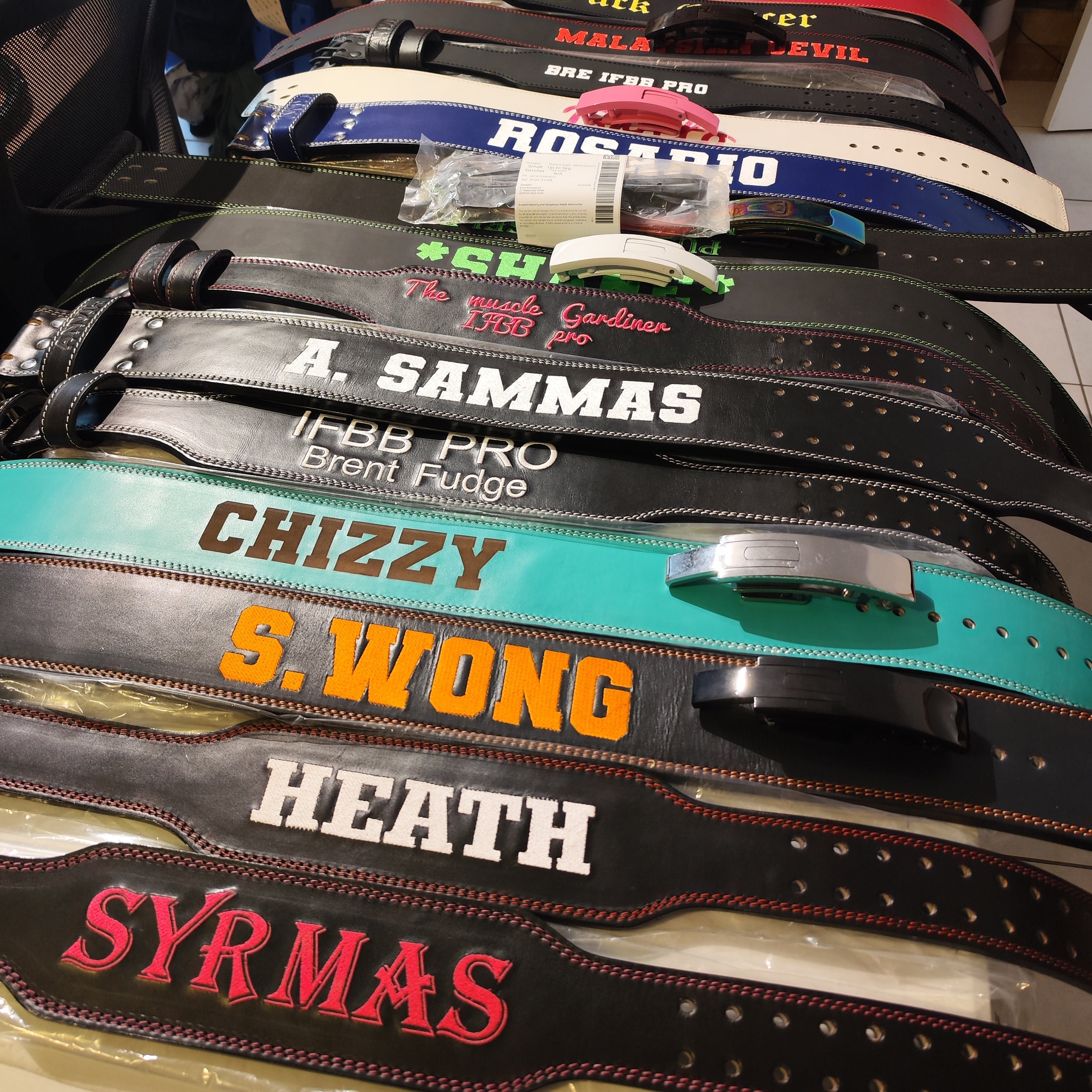 Custom Gym Belts from Anvil Strength Co 