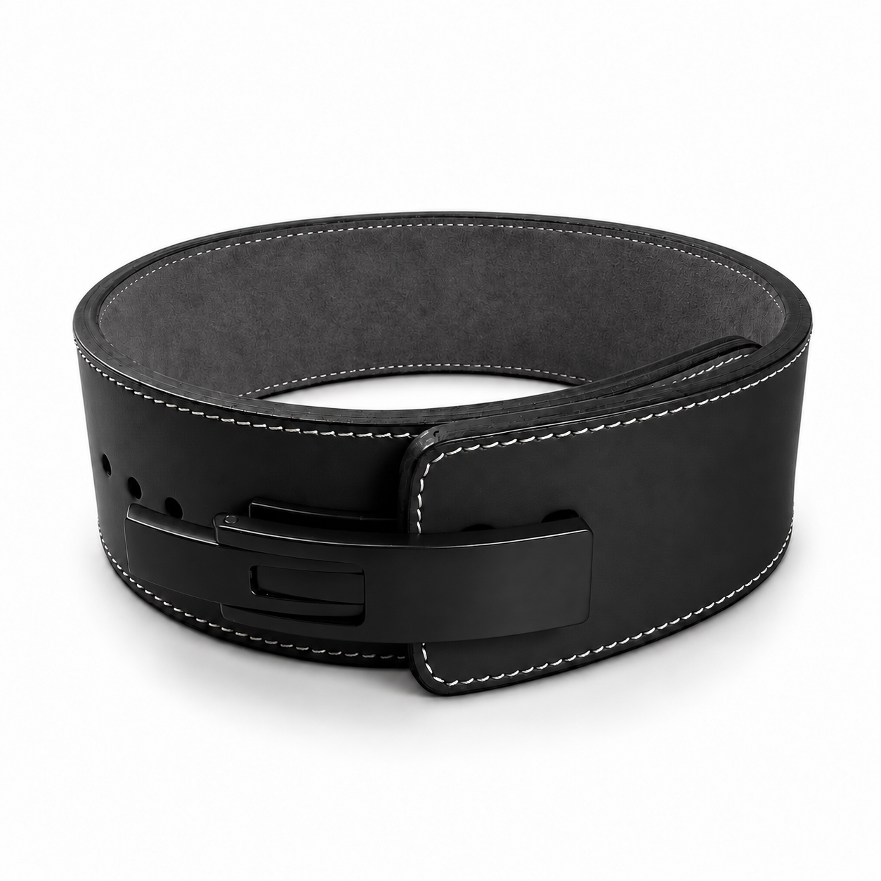 Black / Dark Grey custom Lever powerlifting belt colour combination