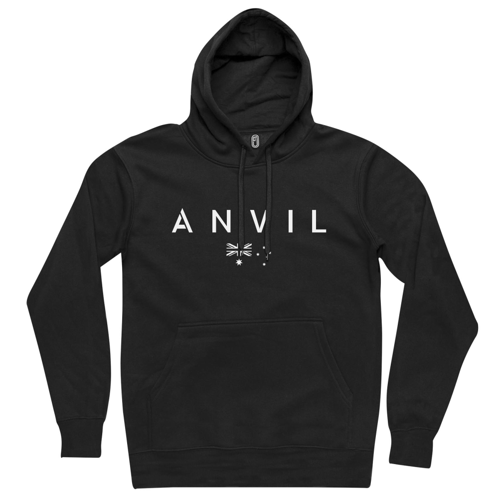 Anvil Basic with Flag Hoodie