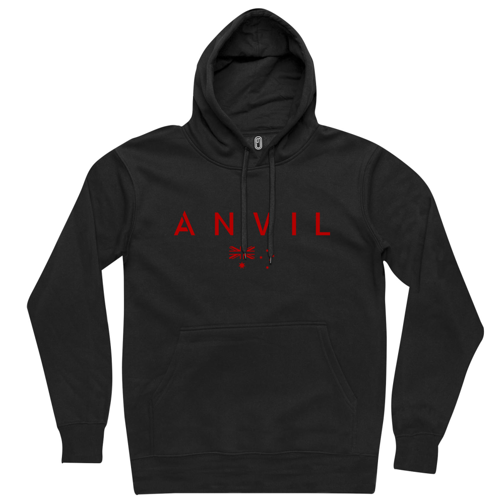 Anvil Basic with Flag Hoodie