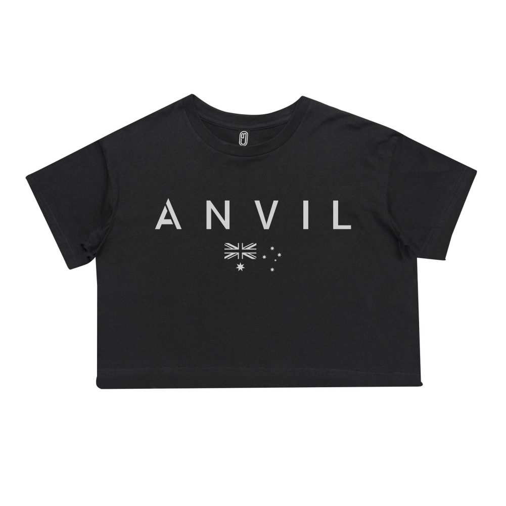 Anvil Basic with Flag Women's Crop