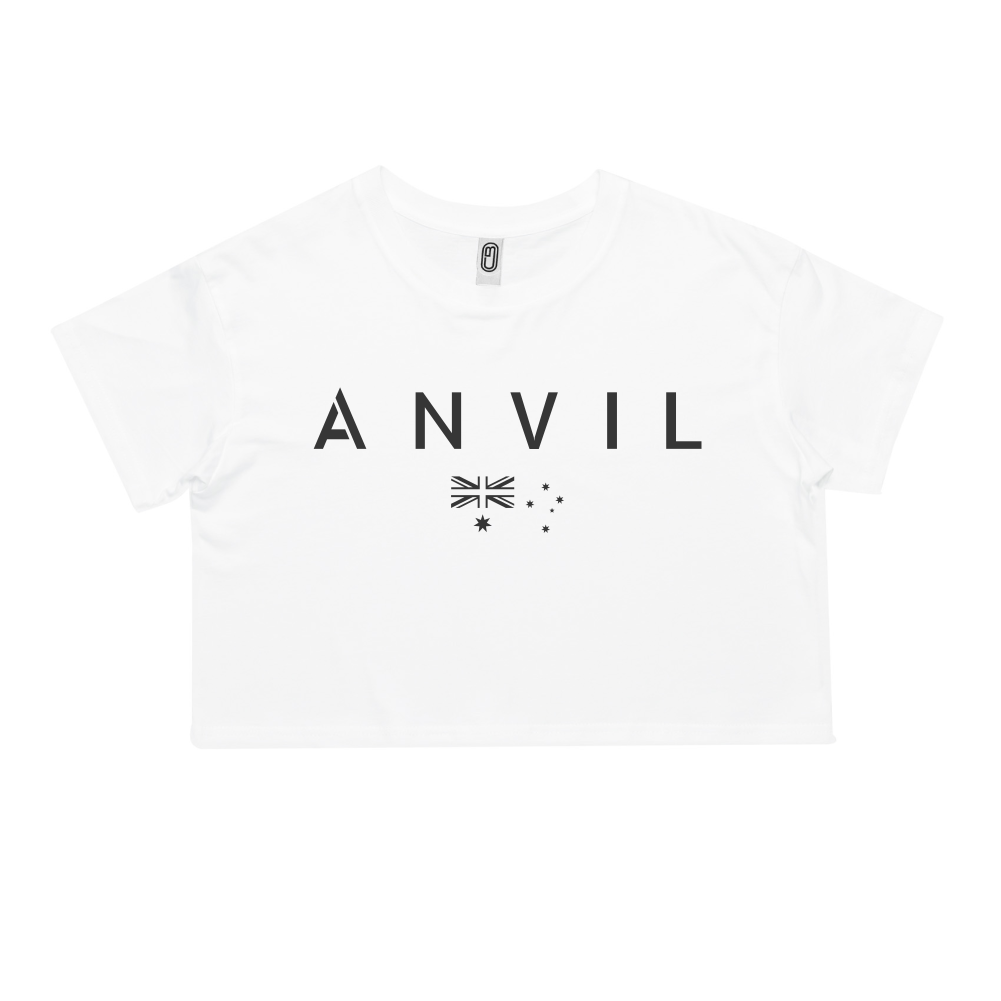 Anvil Basic with Flag Women's Crop