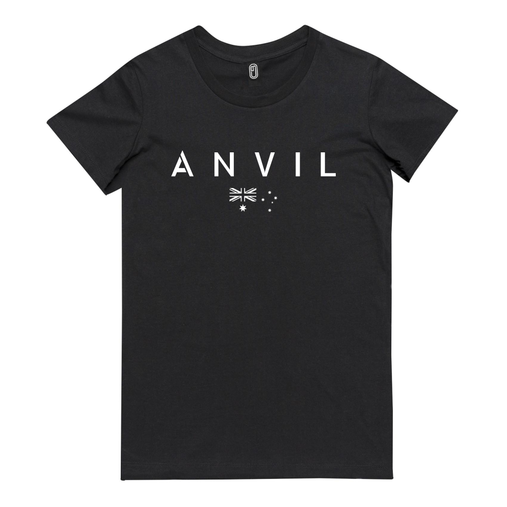 Anvil Basic with Flag Women's Tee