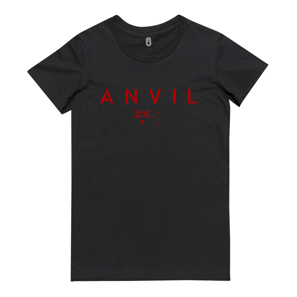 Anvil Basic with Flag Women's Tee