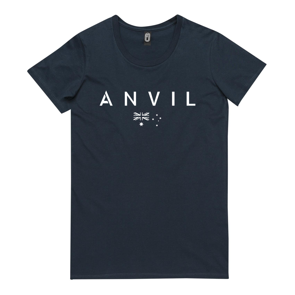 Anvil Basic with Flag Women's Tee