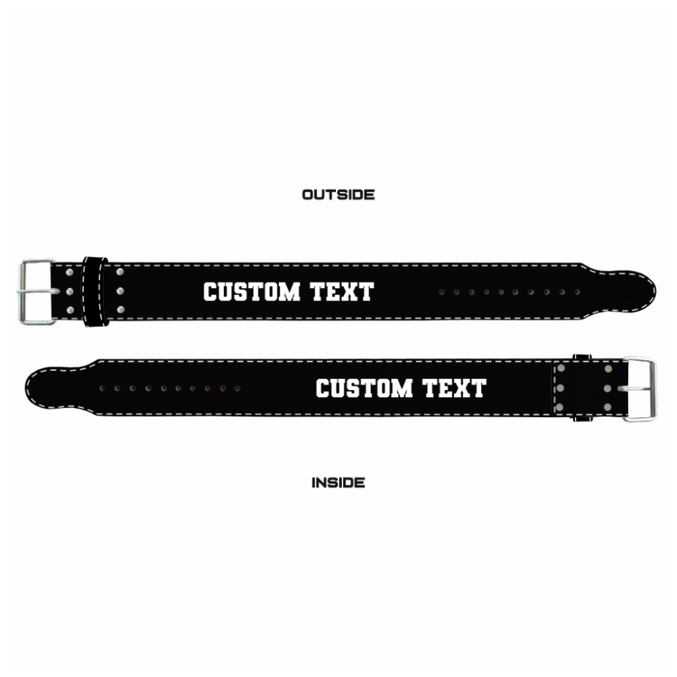 Custom buckle powerlifting belt design preview