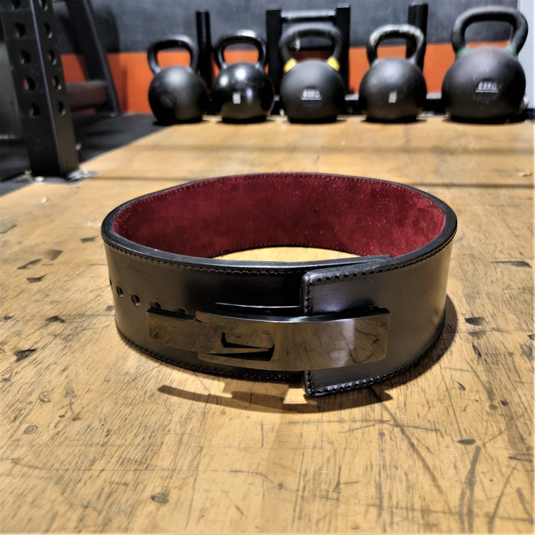 ANVIL Premium Leather Weightlifting Lever Belt Front View