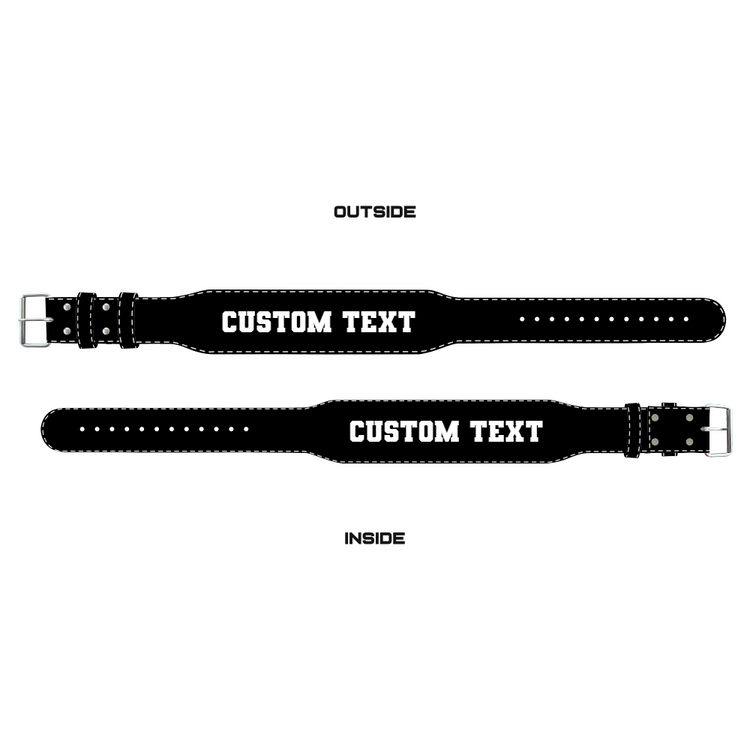 Custom training belt design preview